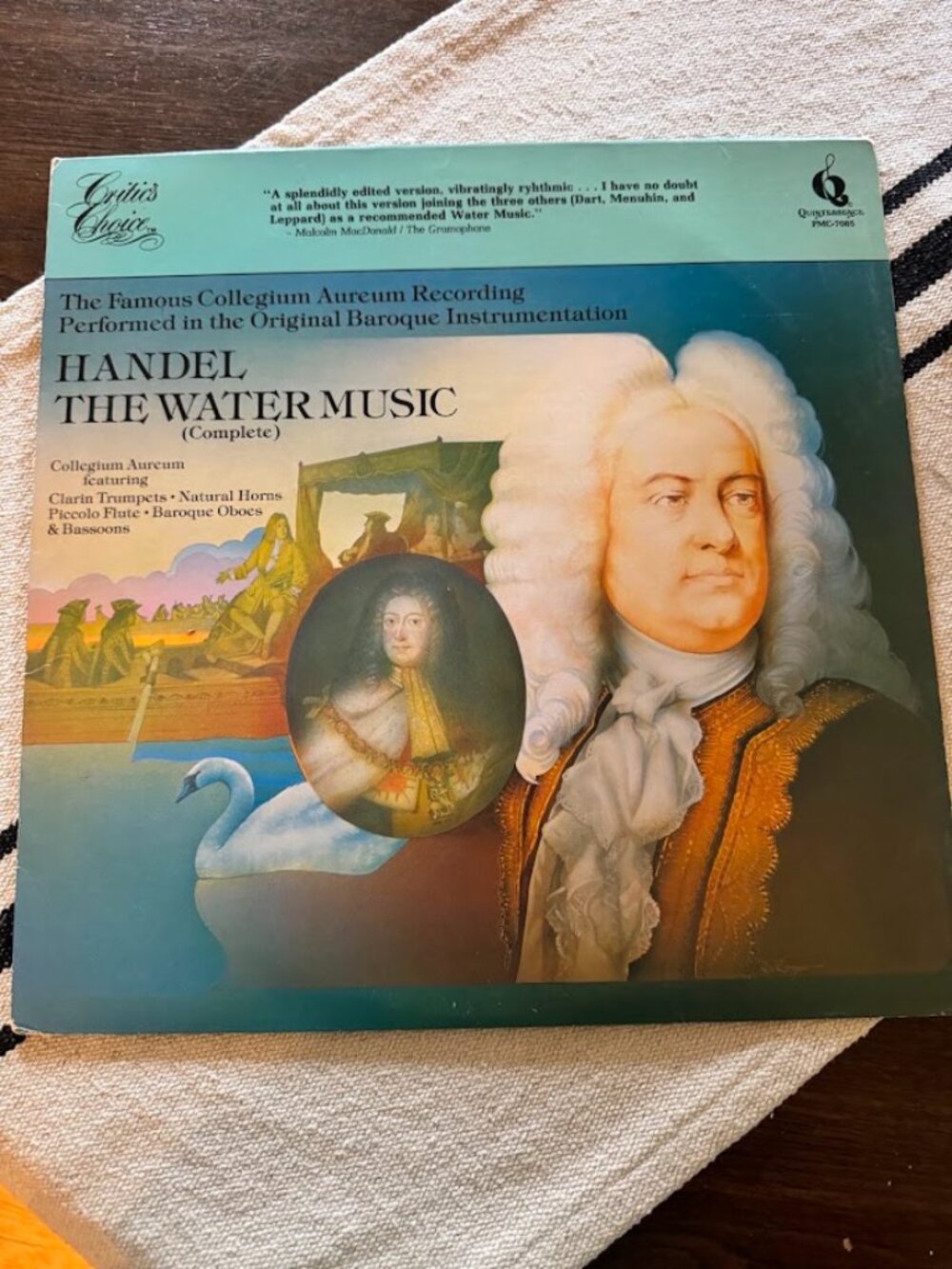 1978 Handel "The Water Music" Quint Essence Vinyl LP Vintage Record
